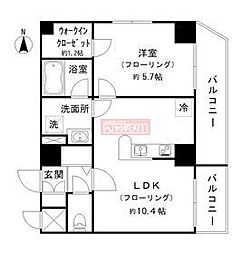 ステラフォート 1LDKの間取図画像