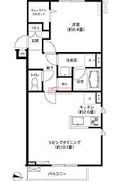 フォルムf 1LDKの間取図画像