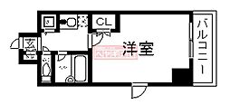 スカイコート品川大崎 1Kの間取図画像