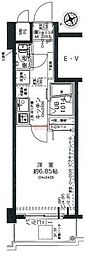 ヴェローナ白金 1Kの間取図画像