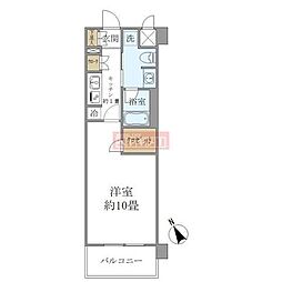 エコロジー上板橋レジデンス 1Kの間取図画像