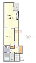 マーレ成増 1LDKの間取図画像