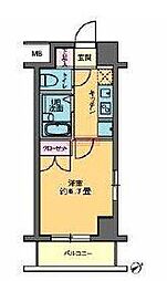 東京メトロ有楽町線 要町駅 徒歩2分の賃貸マンション 11階1Kの間取り