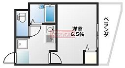 東武東上線 上板橋駅 徒歩4分の賃貸マンション 3階1Kの間取り