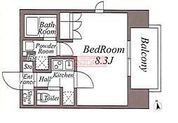 ＺＯＯＭ池袋Ｗｅｓｔ 2階1Kの間取り