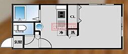 ＭＯＤＵＬＯＲ氷川台 4階1Kの間取り