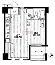 アクシア池袋 3階1LDKの間取り