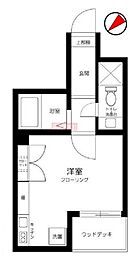 Cachette西巣鴨 1階ワンルームの間取り