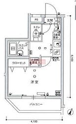 スカイコート練馬壱番館 3階1Kの間取り