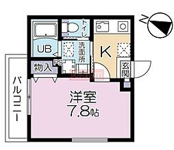 ララレスコ高松 2階1Kの間取り