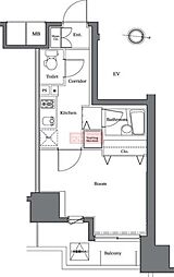 ＲＡＳＩＳ 大山‐山手通り 13階1Kの間取り