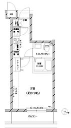 スプレスター平和台 2階1Kの間取り