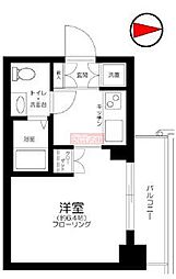 セントパレス池袋 2階1Kの間取り
