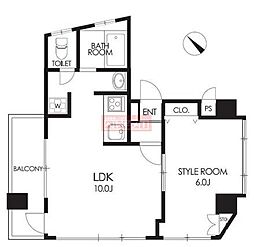 クレセント上池袋 5階1LDKの間取り