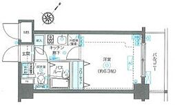 フェニックス池袋参番館 3階1Kの間取り