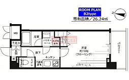 ステージファースト新宿西落合 7階1Kの間取り