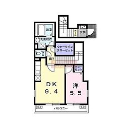 フェアリーズ上池袋 3階1LDKの間取り