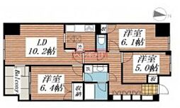 ヒルズ光が丘公園 3階3LDKの間取り