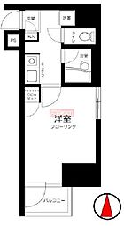 スカイコート高田馬場3 1Kの間取図画像