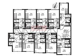 QUQURIKotakecho ワンルームの間取図画像