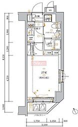 ARTESSIMOFERIO 1Kの間取図画像