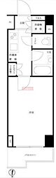 ルーブル西早稲田弐番館 1Kの間取図画像