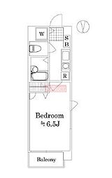 メインステージ椎名町 1Kの間取図画像