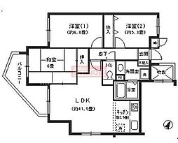 エクセルエヌ・ケー 3LDKの間取図画像