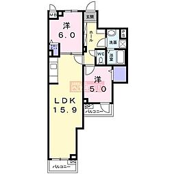 アイランダー駒込 2LDKの間取図画像