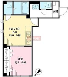 ルート・エイ 1DKの間取図画像