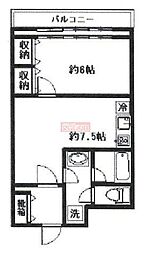 リッツ幡ケ谷 1LDKの間取図画像