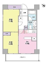 プロスペクト西巣鴨 2LDKの間取図画像