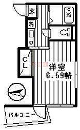 クレバーズハイム練馬 1Kの間取図画像
