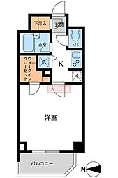 プライムコート成増 1Kの間取図画像