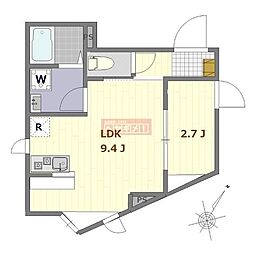 ヴァンガードハイツ上板橋 1LDKの間取図画像