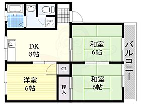 ルミエール中山  ｜ 兵庫県宝塚市中山寺１丁目（賃貸アパート3DK・1階・55.00㎡） その2