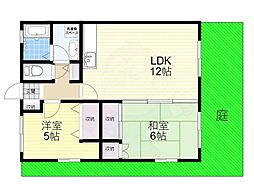 メープルヒル 2LDKの間取図画像