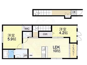 兵庫県宝塚市安倉中１丁目（賃貸アパート2LDK・2階・53.80㎡） その2