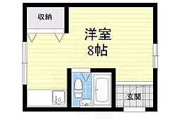 KIMIOビル ワンルームの間取図画像