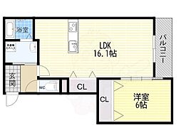 間取図画像 1LDK