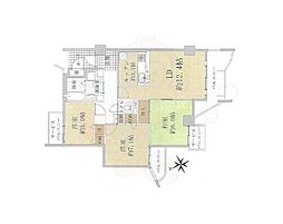 花のみちセルカ2番館 3LDKの間取図画像