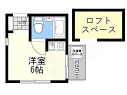 サンパレス21ベルデ1 ワンルームの間取図画像