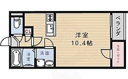 クレイノ宝塚東 ワンルームの間取図画像