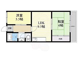 プレアール宝塚仁川 2LDKの間取図画像