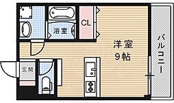 Q176 ワンルームの間取図画像