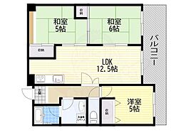サンジェラン 3LDKの間取図画像