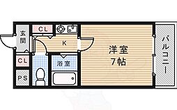 えむつーびる 1Kの間取図画像