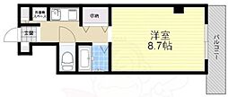 加茂ローゼンハイム 1Kの間取図画像