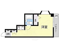 ジャルダン宝塚弐番館 1Kの間取図画像