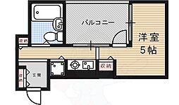 コメットマンション鴻池A棟 ワンルームの間取図画像